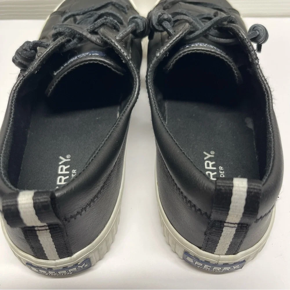 Sperry Top Sider  Women’s Black Shoes Size 8.5 Slip On